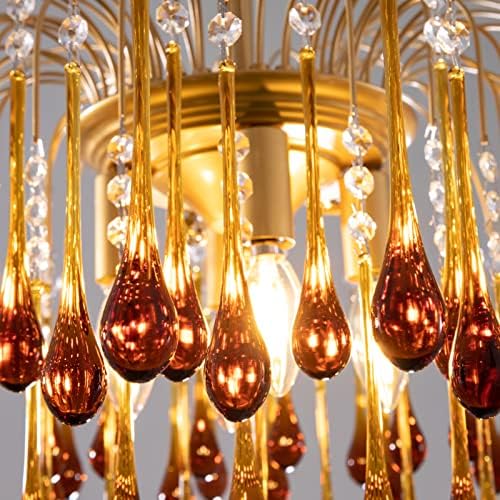 TOCHIC Crystal Gold Chandelier Modern Design