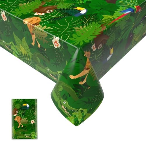 Jungle Safari Tablecloth 54x108 Inch Animal Print