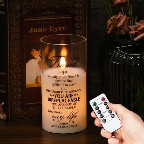 Flameless Candles with 3D Wick Flickering and Remote Timer
