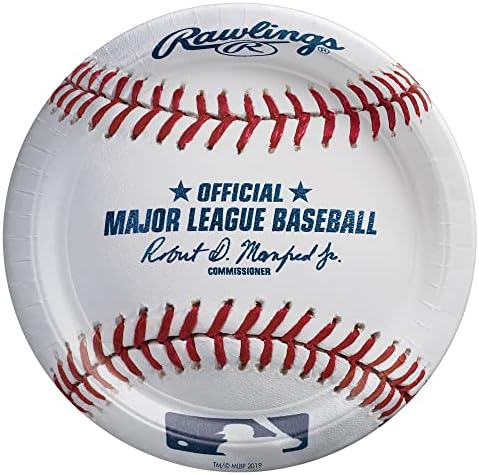 Rawlings Baseball Plates 9 Pack of 8 - Premium Quality