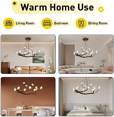 Modern Glass Globe Chandelier with 12 Lights and Adjustable Hanging Chain