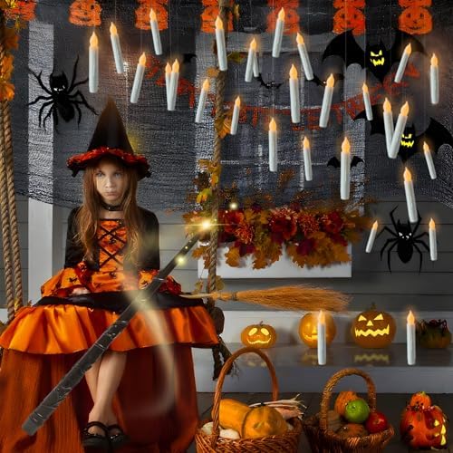 12 Pack Flameless Floating Candles with Remote Wand