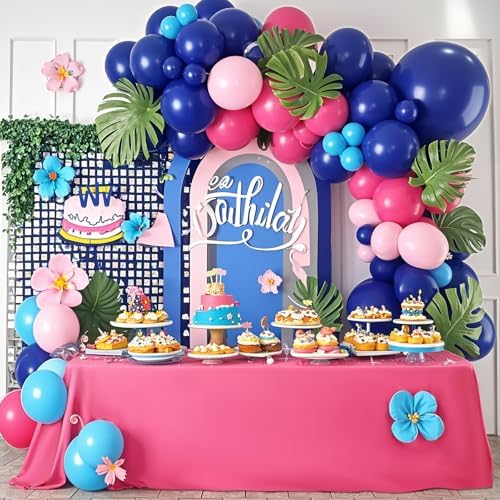 Oudain 76 Pcs Tropical Beach Party Decorations Set