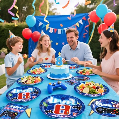 Grencian 96 Pcs Video Game Birthday Party Decorations
