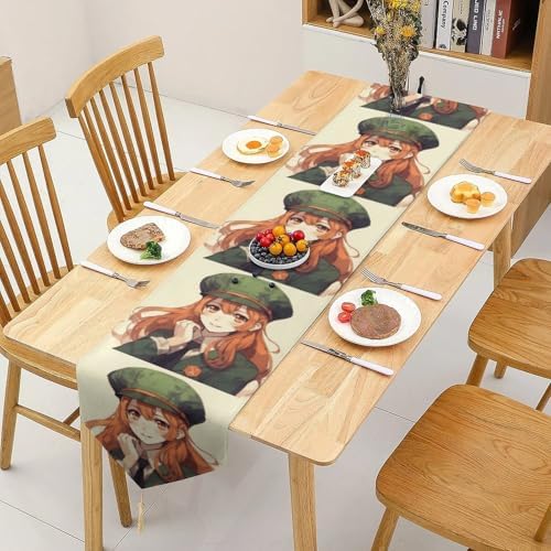 Beautiful Cartoon Table Runner Reusable Tablecloth 178x33cm