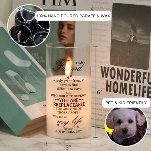 Flameless Candles with 3D Wick Flickering and Remote Timer