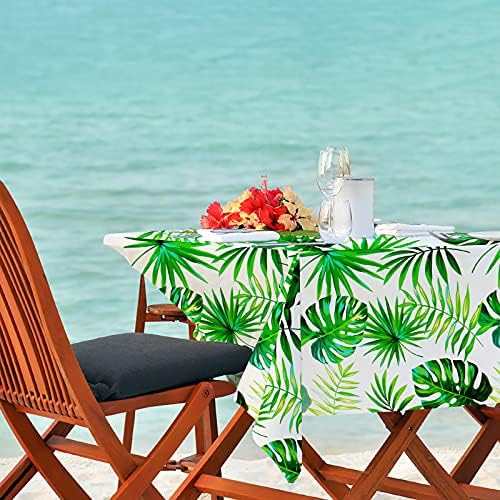 Hawaii Palm Leaves Tablecloths 3PCS for Luau Party Decoration