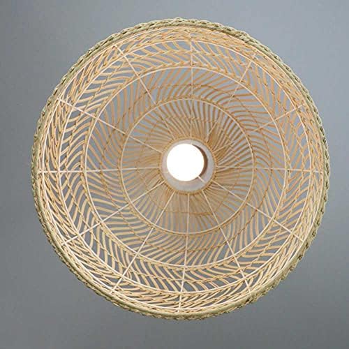 Nordic Minimalist Chandelier with Natural Rattan