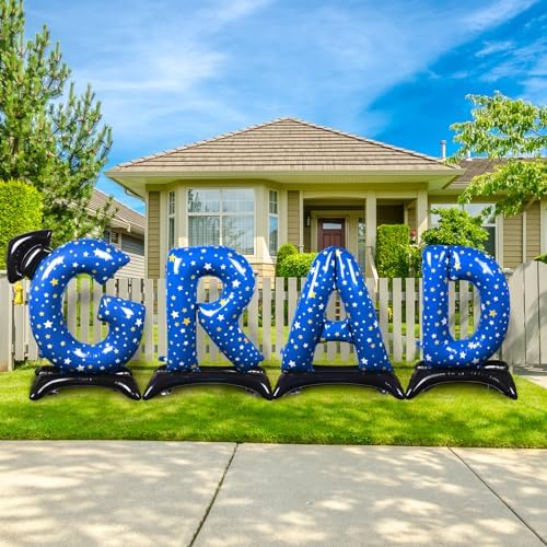 Graduation Party Decorations Blue Grad Foil Balloon Class of 2024