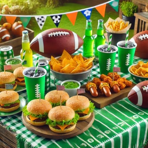 Oojami 3 Pack Football Tablecovers 54x108