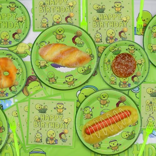 Turtle Party Decorations 81Pcs Under The Sea Celebration Set