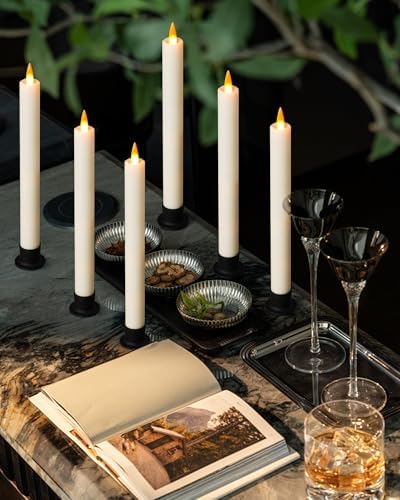 Da by 6 Flameless Window Candles with Remote Control and Timer