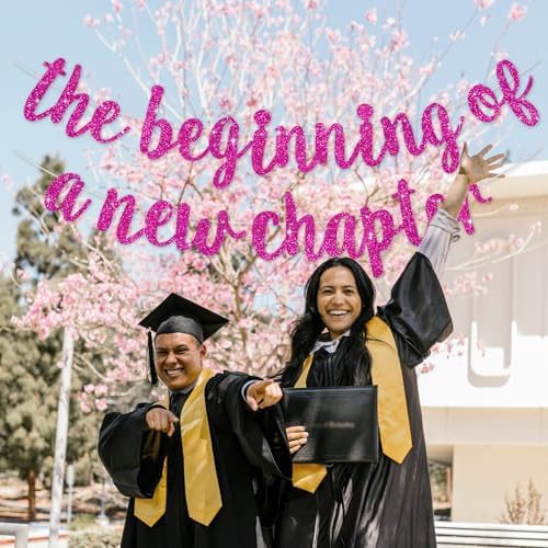 The Beginning of a New Chapter Banner for Graduation and Farewell Parties
