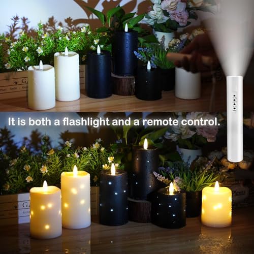 Eebuss Flameless Candles with Remote Control 3pcs