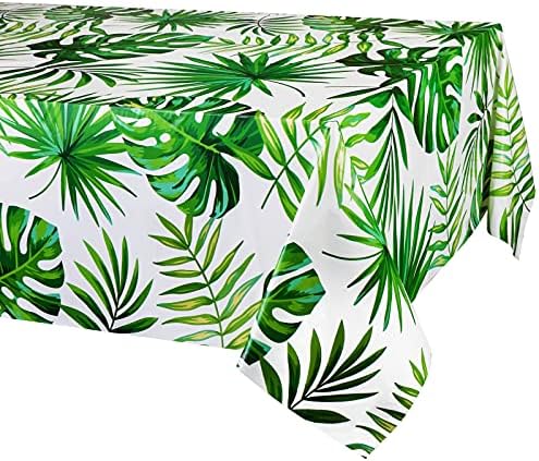 Hawaii Palm Leaves Tablecloths 3PCS for Luau Party Decoration