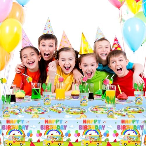 81Pcs Cartoon Melon Party Tableware Set