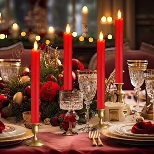 OCATO Flameless Candles with Remote 8 Pack LED Taper Candles