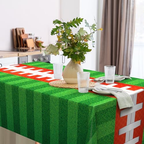 Oudain 6 Pcs Football Party Tablecloth 108x54 Inches