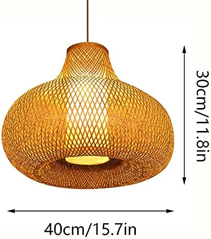 Modern Bamboo Woven Chandelier for Home Decor