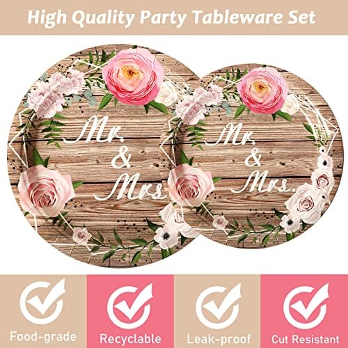 Bridal Shower Tableware Set for 24 Guests