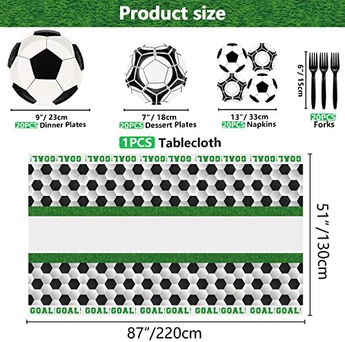81 Pcs Soccer Party Decorations for Kids and Adults