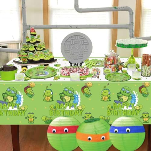 Turtle Party Decorations 81Pcs Under The Sea Celebration Set