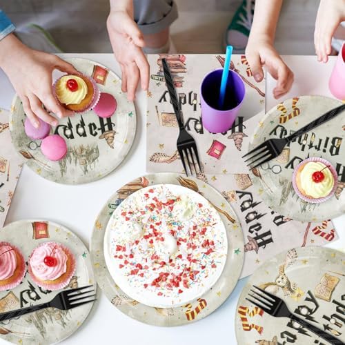200PCS Magical Wizard Theme Party Tableware Kit Serve 50