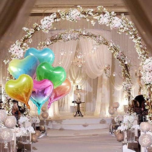 18 Assorted Gradient Heart Shaped Balloons 18 Inches