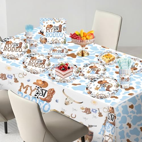 My First Rodeo Birthday Tableware Set for 1st Birthday Party