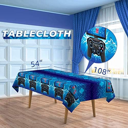 DECORLIFE 200PCS Gamer Birthday Party Supplies for Boys