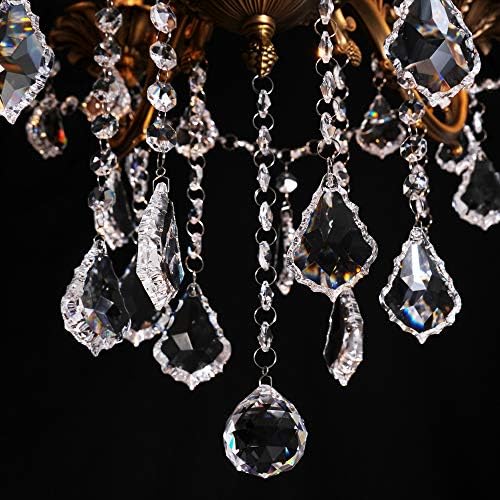 Crystal Chandeliers 8 Light Modern Ceiling Light Fixture
