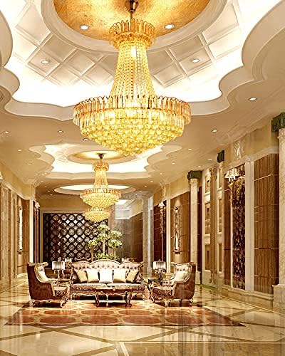 A Million Luxury Gold Chandelier with 8 K9 Crystal Lights