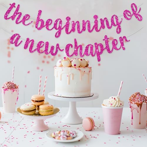 The Beginning of a New Chapter Banner for Graduation and Farewell Parties