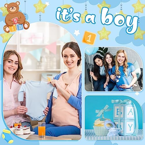 Tanlade 122 Pcs Boy Baby Shower Plates Napkins Forks Set