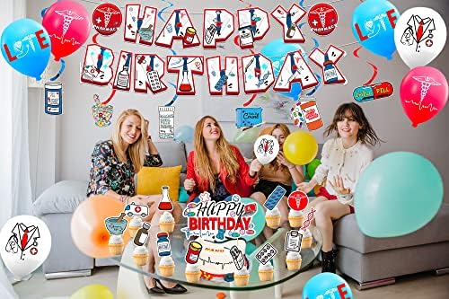 Pharmacy Birthday Party Decorations Set