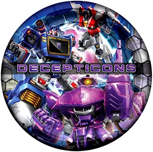 Treasures Gifted Transformers Party Plates 16ct 9in Decepticons