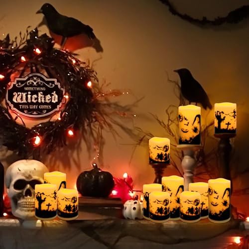 12-Pack Waterproof Flameless LED Candles - Remote Control Timer