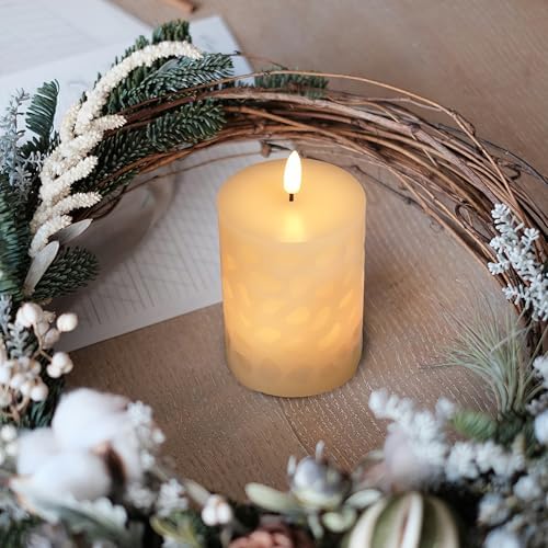 NICEME 3PCS LED Flameless Candles with Remote Control Timer
