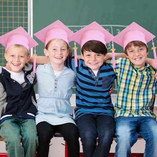 Demonwer Preschool Graduation Hats with Tassel 2025 Class Party Supplies