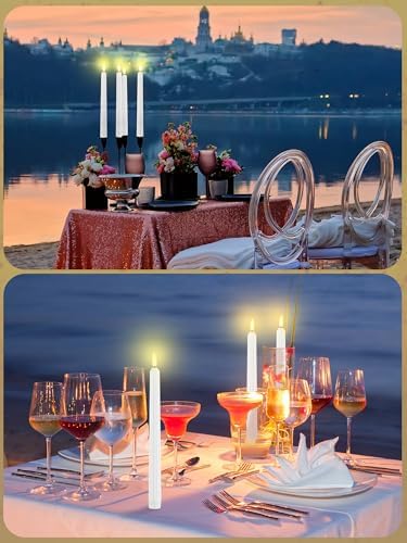 Treela 36 Piece Flameless Taper Candles 11 Inch LED