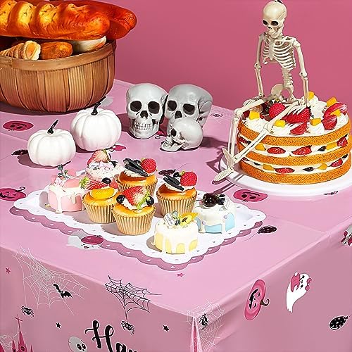 3 Pcs Halloween Happy Boo Day Tablecloth