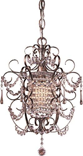Minka Lavery Crystal Chandelier 3121-333 1 Light 60W Silver