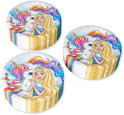 American Greetings Barbie Party Plates 36 Count