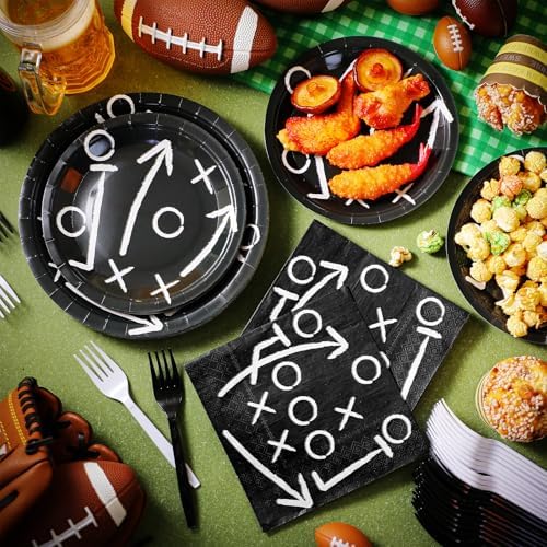 Umigy Football Tableware Set 96 Pcs for 24 Guests