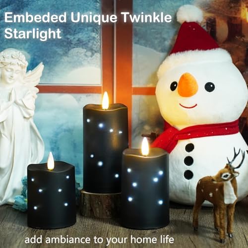 Eebuss Flameless Candles with Remote Control 3pcs