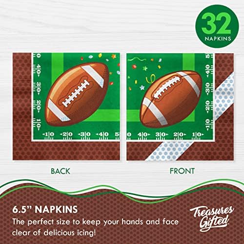 Treasures Gifted Football Party Decor Set for 24 Guests