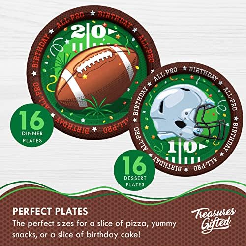 Treasures Gifted Football Party Decorations Set for 16 Guests