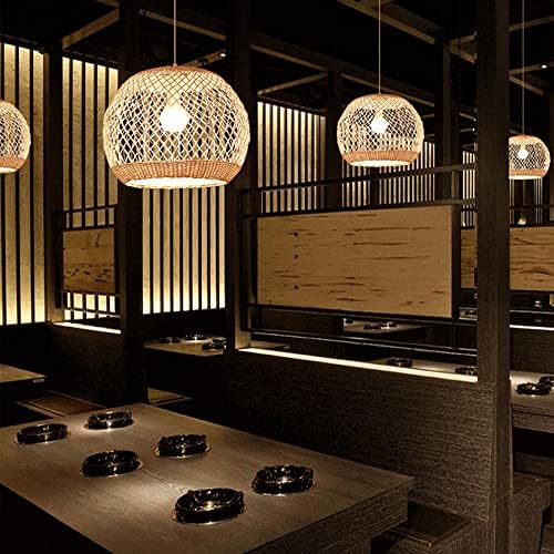 Modern Style Bamboo Rattan Chandelier Pendant Light