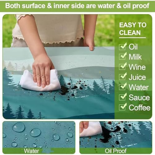 6ft Picnic Table Cover Purple Durable Outdoor Use