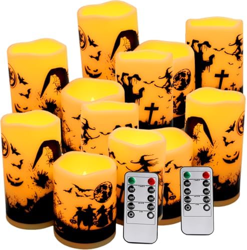 12-Pack Waterproof Flameless LED Candles with Remote and Timer